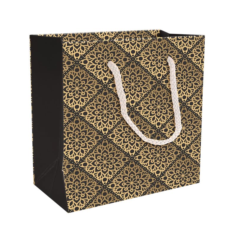 PaperPep Golden Votive Print 6"X3"X6" Gifting Paper Bag