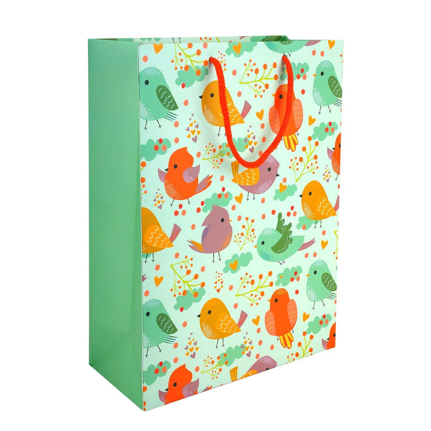 PaperPep Green Birds 10"X4.75"X13.75" Gifting Paper Bag