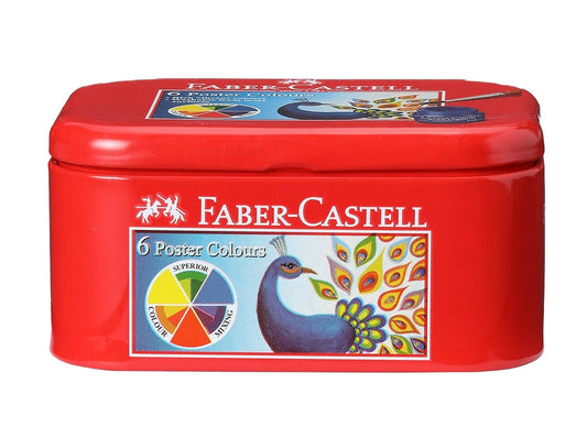 Faber-Castell 575807 Poster Colour, Set of 6