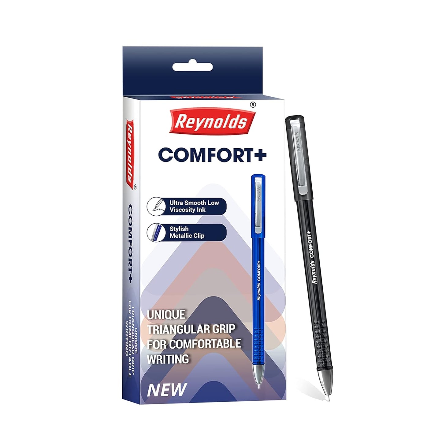 Reynolds COMFORT+ BALL 10 CT Pen, Blue Ink, Pack Of 1