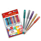 Cello 10 Pcs Geltech Fun Glitter Gel Pen, Multicolor Ink, Pack Of 1