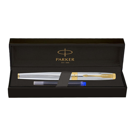 Parker Premium Aster Shiny Chromr GT Fountain Pen