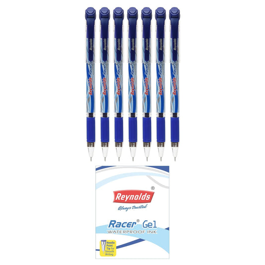 Reynolds RACER GEL 7 CT Pen, Blue Ink, Pack of 1