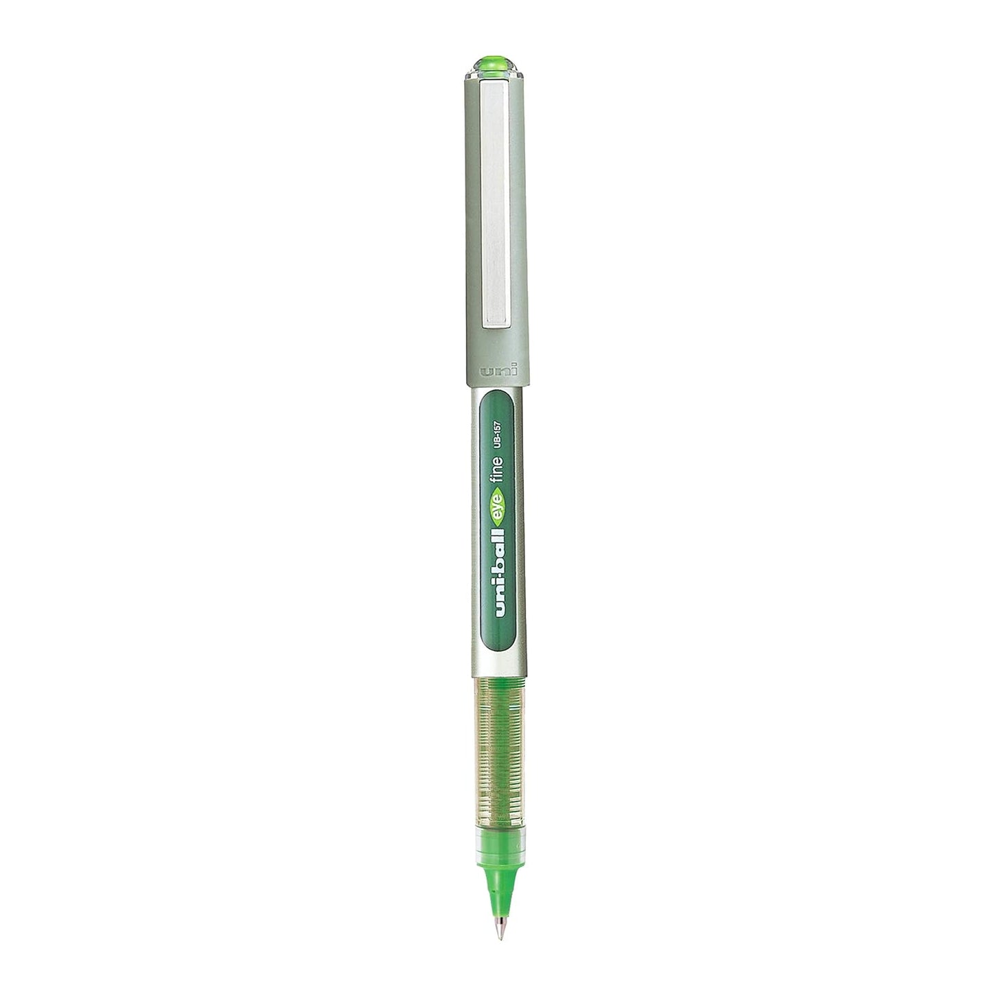 uni-ball Eye UB157 0.7mm Roller Ball Pen, Light Green Ink, Pack of 1