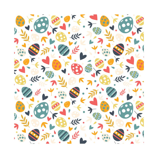 PaperPep White Multiple Eggs Print 19"X29" Gift Wrapping Paper, Pack of 5