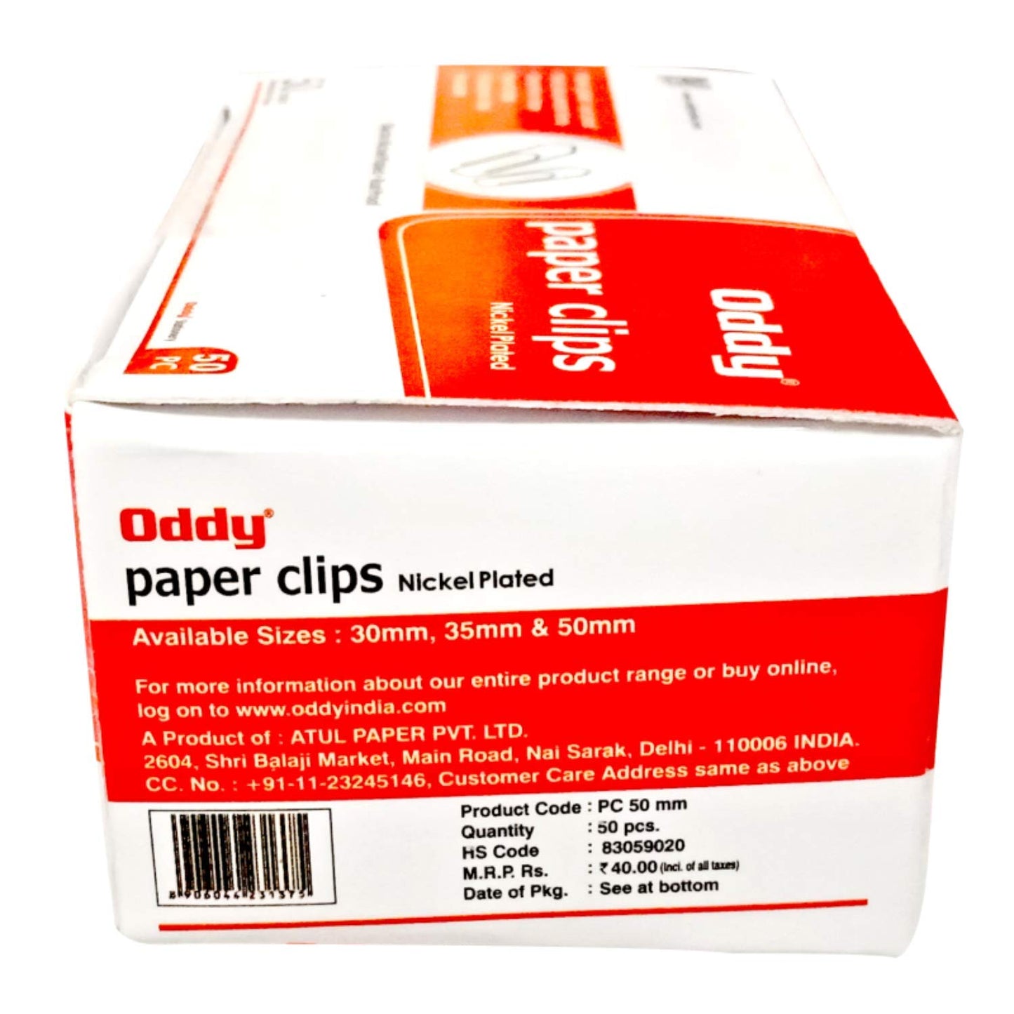 Oddy Paper Clip, (PC-50MM), 50mm Size