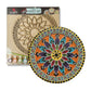 iCraft DIY Mandala Art Kit - Floral Design - 10x10 Home Décor Paint Set