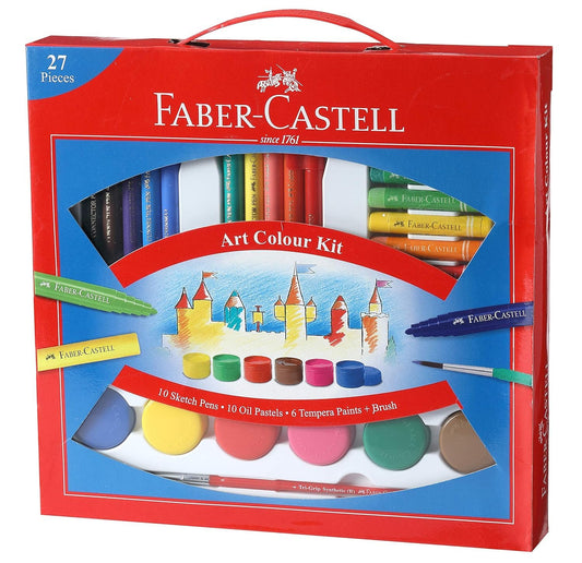 Faber Castell 1410528 ART Colour Kit with Free Paint Brush