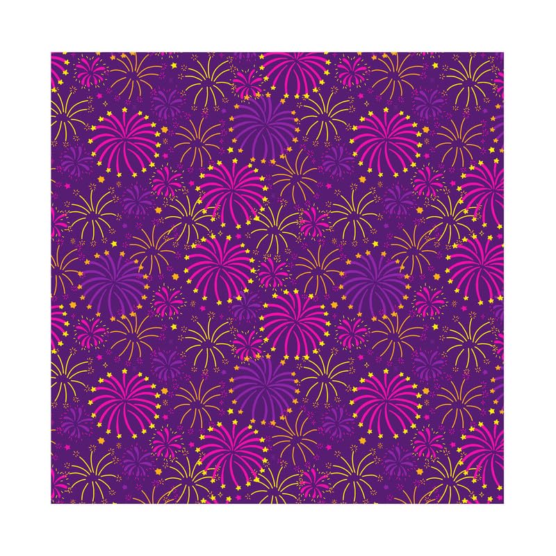 PaperPep Festive Sparkle Print 19"X29" Gift Wrapping Paper, Pack of 5