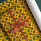 PaperPep Yellow Traditional Festive Mandala Print 19"X29" Gift Wrapping Paper, Pack of 5