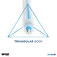 Win DF Triam TR Ball Pen, 0.7mm, Blue Ink, Pack of 20