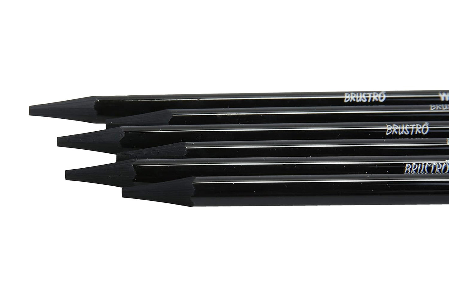 BRUSTRO Woodless Charcoal Pencil Assorted, Set of 6