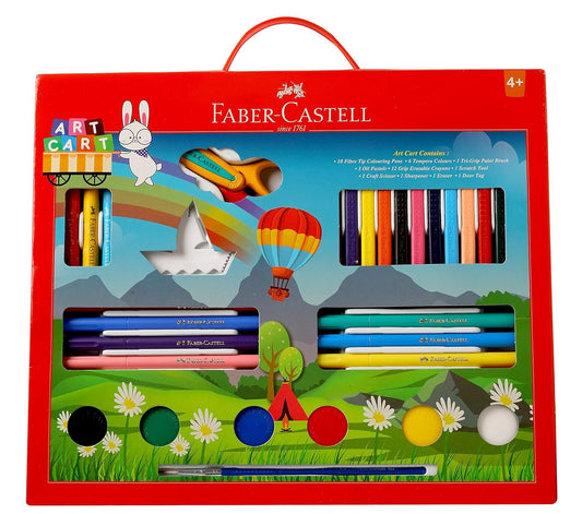 Faber Castell 1410619 ART CART Kit with Free Paint Brush