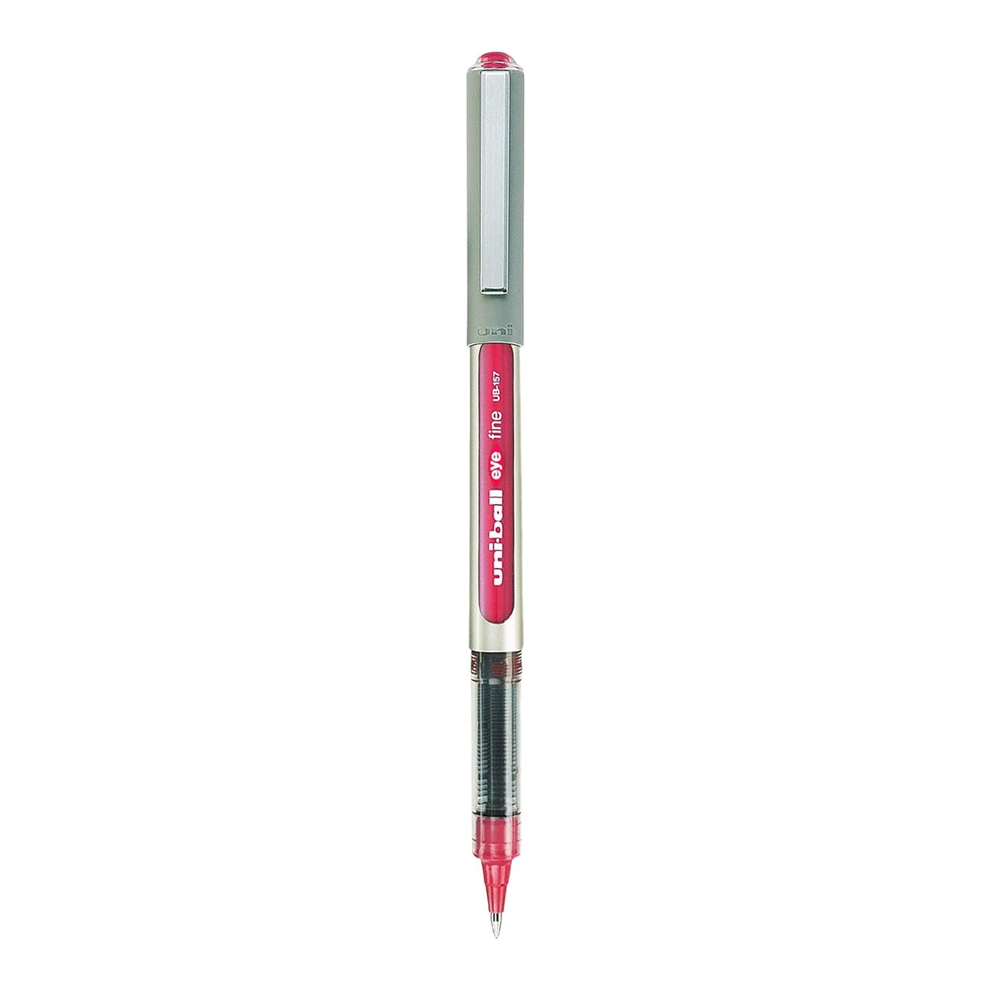 uni-ball Eye UB157 0.7mm Roller Ball Pen, Wine Ink, Pack of 1