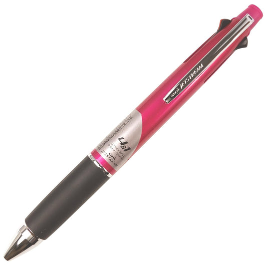 uni-ball Jetstream MSXES-1000 0.7mm Ball Pen & 0.5mm Mechanical Pencil, Multicolor Ink, Pink Body, Pack of 1