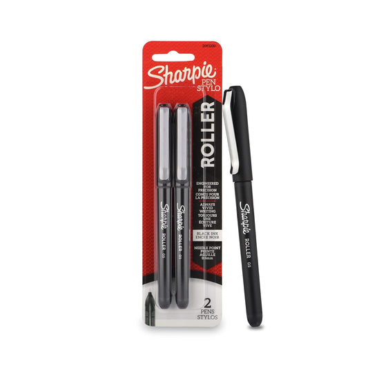 SHARPIE RB BLACK 0.5MM 2CT BLISTER