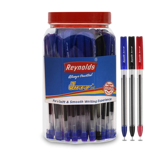 Reynolds JIFFY GEL 50 CT Pen Jar, Multicolour Ink, Pack Of 1