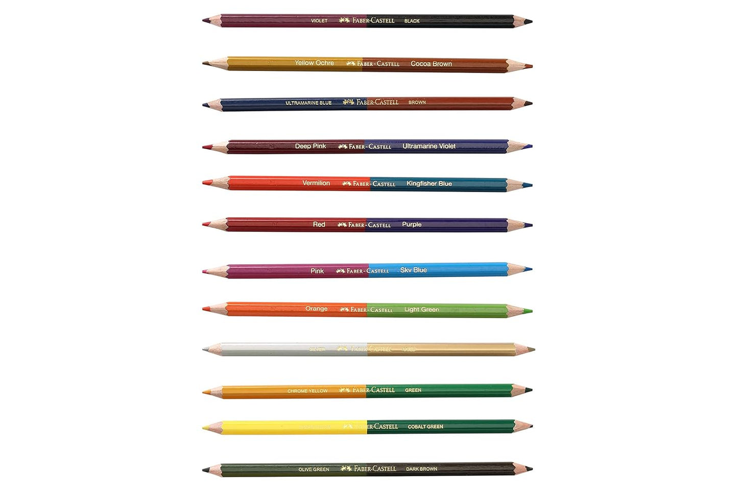 Faber-Castell Bi-Colour Pencil, Pack of 12