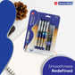 Cello Butterflow Classic Roller Pen Set, 2 Blue & 2 Black Ink Pens With 2 Jumbo Refills, Pack of 1