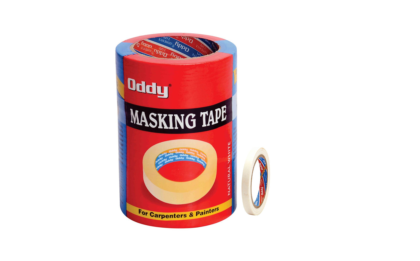 Oddy Masking Tape - (MT-12-20) - 12mm (1/2") x 20 Mtrs Roll x 12 pcs