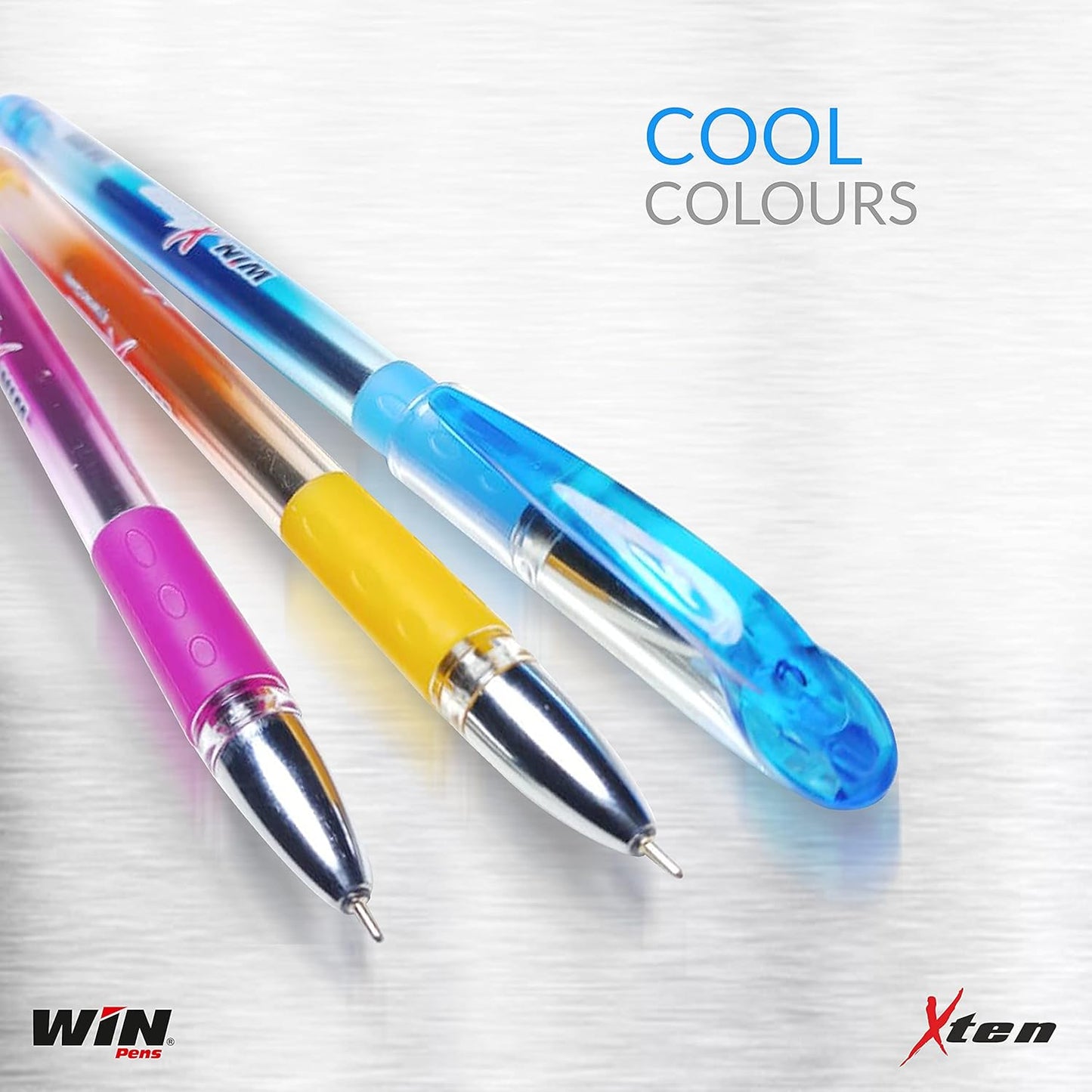 Win X-10 Ball pen, 0.6mm, Blue Ink, Pack of 10 Card Pack