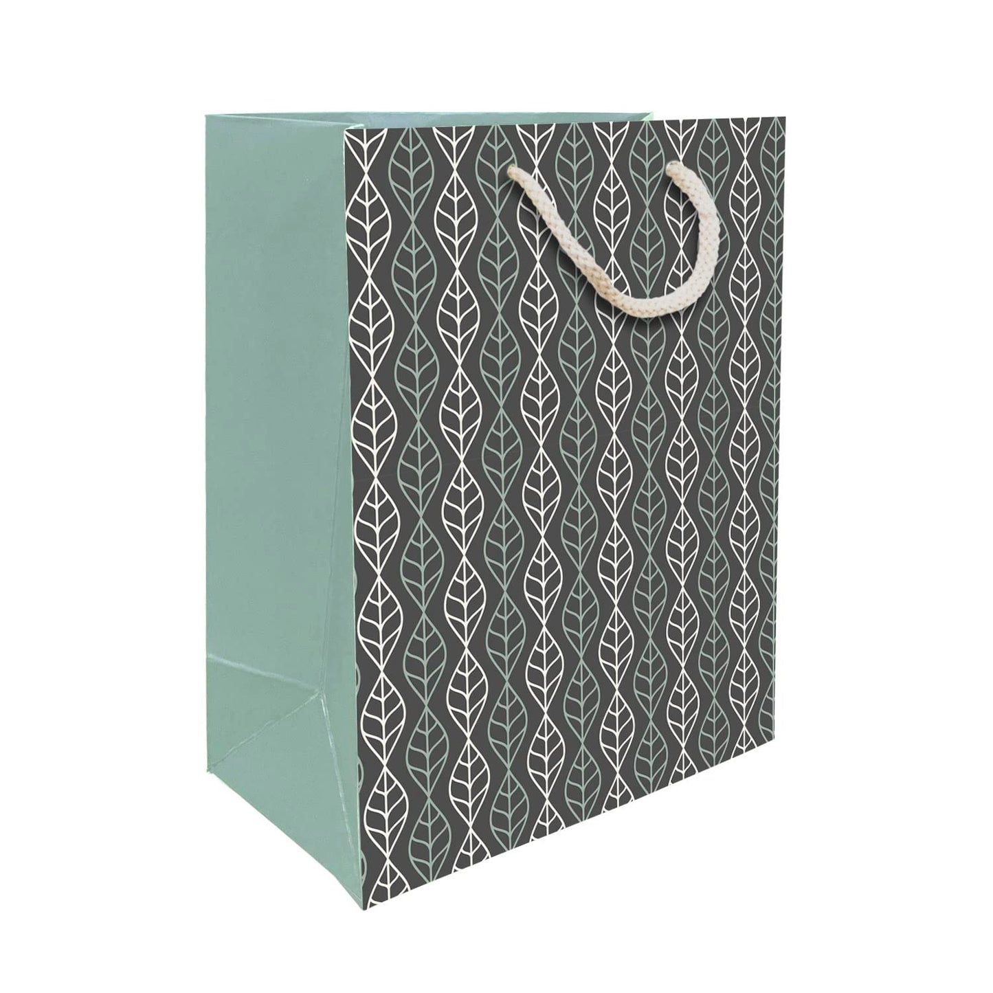 PaperPep Vertical Leaves Print 7"X4"X9" Gifting Paper Bag