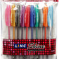 Linc Shine 1.0mm Sparkle Glitter Gel Pen (Set of 10 Ink Shades)