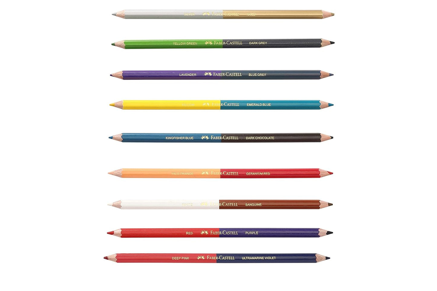 Faber-Castell BI-Colour Pencil, Pack of 18