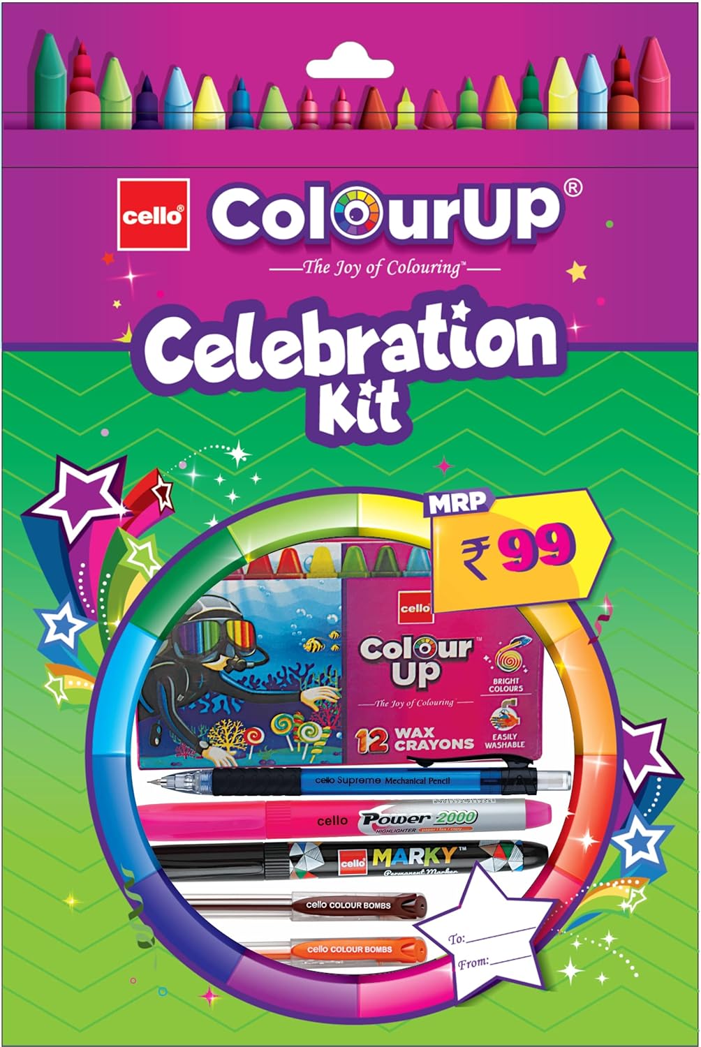 Cello ColorUp Celebration Kit, Multicolour, Pack of 1