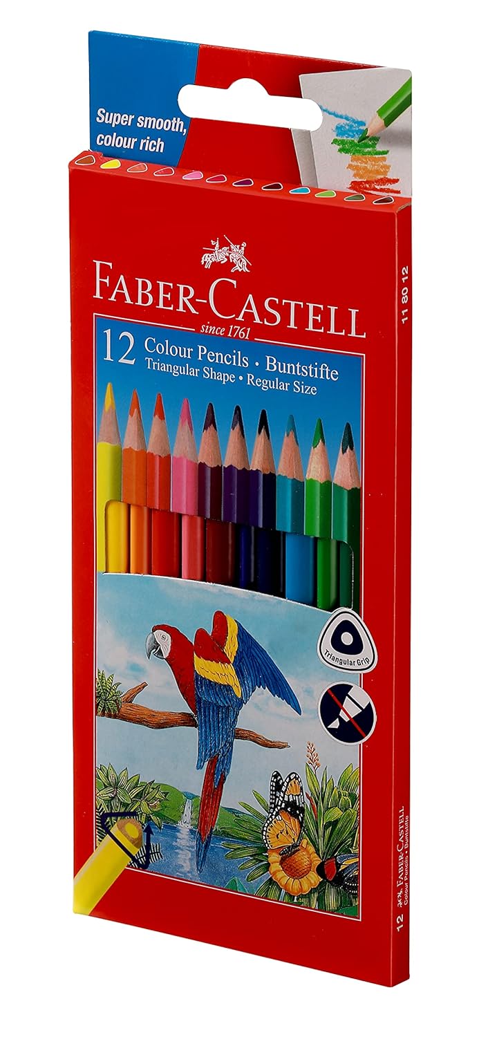 Faber-Castell ColourMe Grip, Colour Pencils, Pack of 12