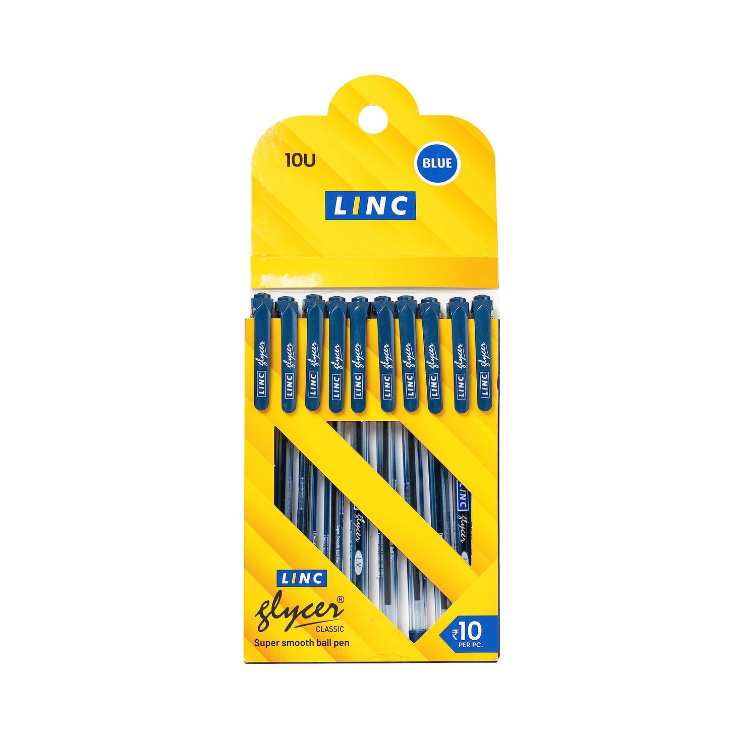 Linc Glycer 0.6mm Ball Pen, 10 Pcs, Blue Ink, Pack Of 1