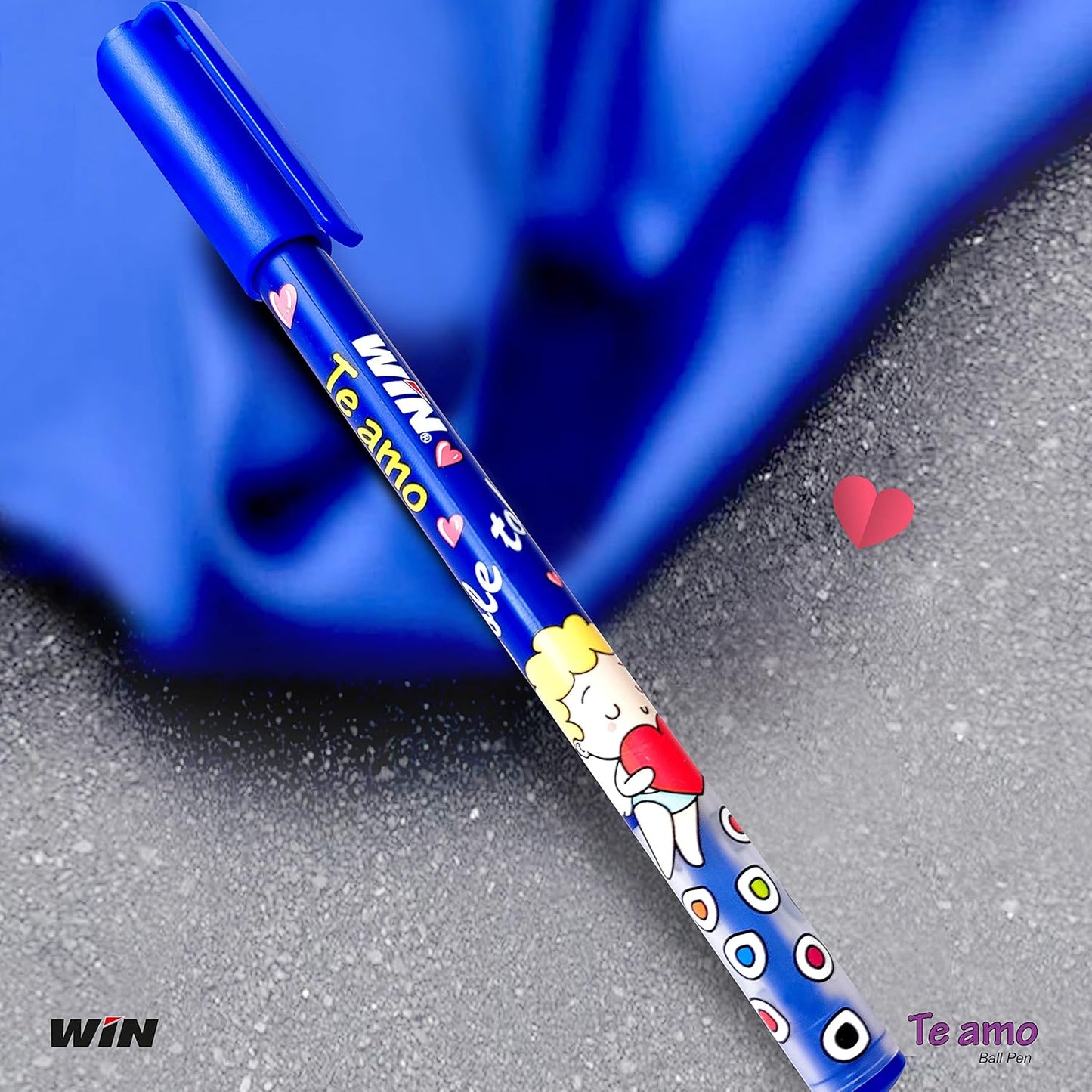 Win TeAmo Ball Pen, 0.7mm, Pack of 60 (45 Blue Ink, 10 Black Ink, 5 Red Ink)