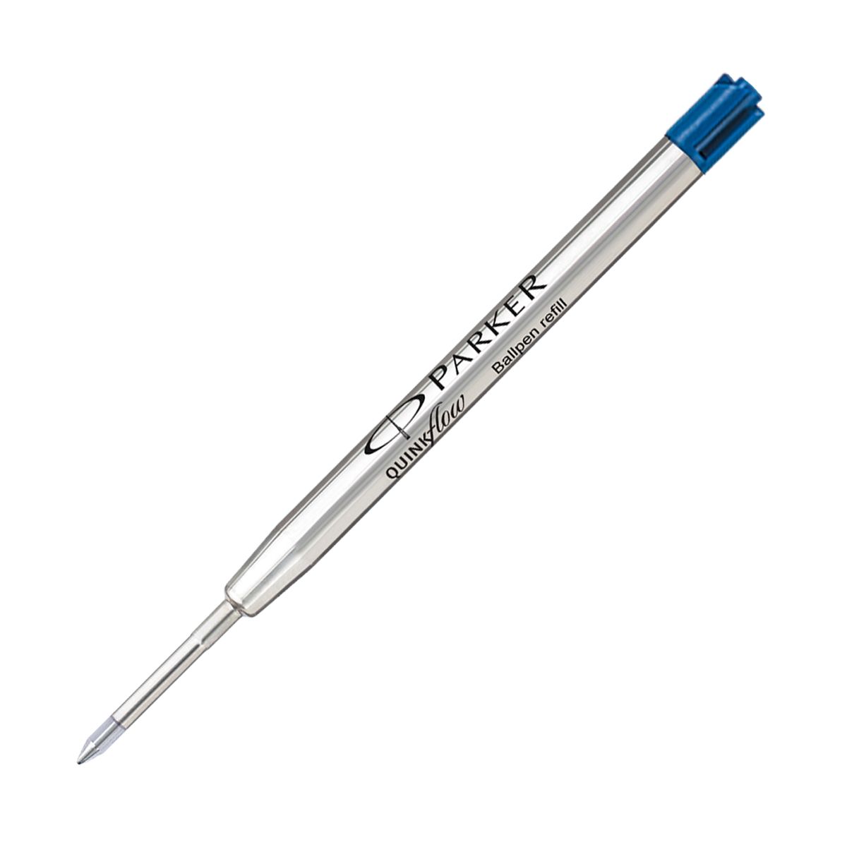 Parker Quink Flow Ball Pen Refill, Medium Tip, Blue Ink