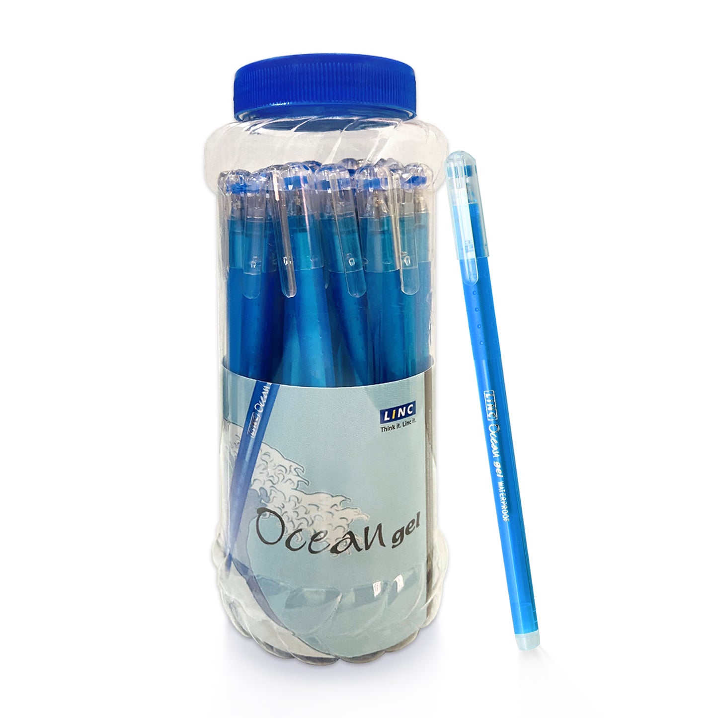 Linc Ocean 0.55mm Gel Pens Jar Pack, Pack Of 25 Pens