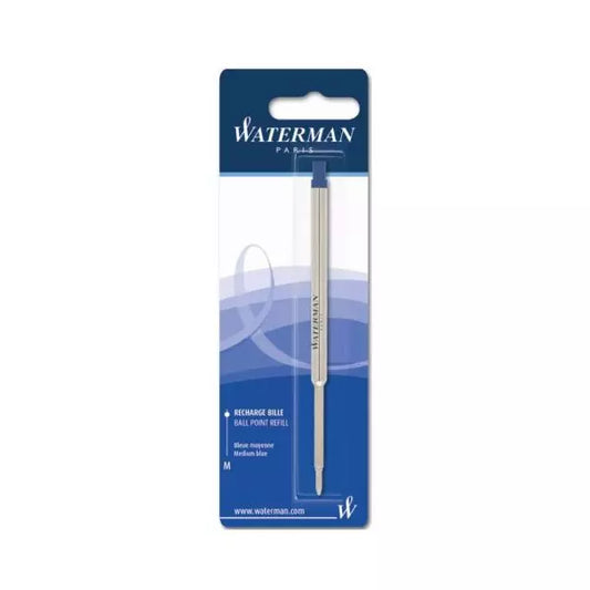 Waterman Ball Pen Refill, Blue Ink, Fine Nib, pack Of 1