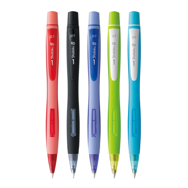 uni-ball Shalaku M7-228 0.7mm Mechanical Pencil, Multicolour Body- Pack of 5