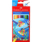 Faber-Castell TRIANGULAR WS, Colour Pencils, School Pack  FL-12