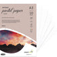 PaperPep Artists' Pastel Papers 160GSM A3 Bianco (White) Unicolor Pack of 10 Sheets