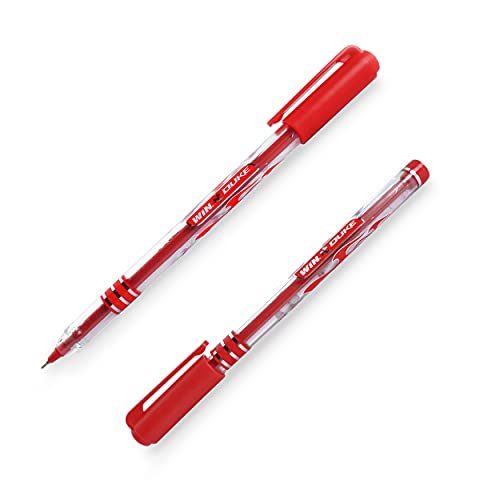 Win Duke Ball Pen | 0.7 mm Tip Size | Red Ink, Pack Of 40 Pens