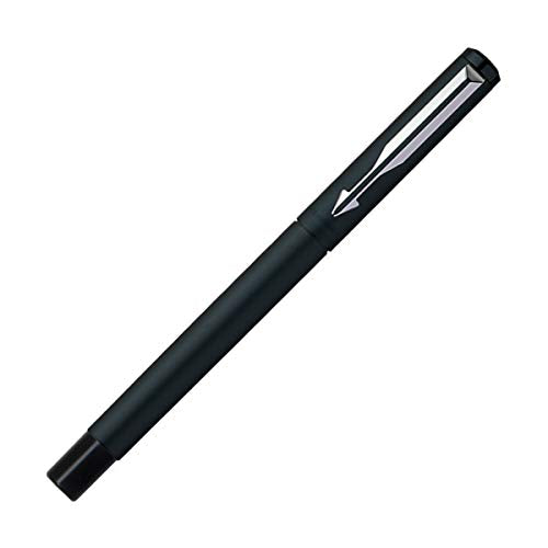 Parker Vector Matte Black Chrome Trim Fountain Pen - Black Ink, Pack O ...