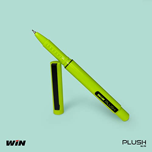 WIN Plush 20Pcs(10 Blue & 10 Black) | Ball Pens for Students | 0.7mm Tip