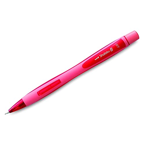 Uni-ball Shalaku M7-228 Mechanical Pencil (0.7mm, Black, Blue,Light Green, Pink & Red Body), Pack of 5 with 0.7mm HB Lead (1 tube, 12 pcs)