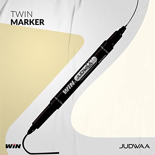 Win Judwaa Dual Tip CD/DVD/OHP Marker | 10 Pcs Black Ink