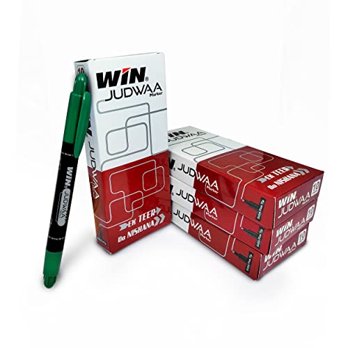 Win Judwaa Dual Tip CD/DVD/OHP Marker | 40 Pcs Green Ink