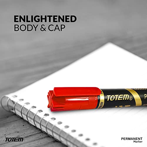 TOTEM Permanent Marker | 10 Pcs Red Ink