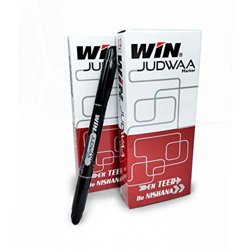 Win Judwaa Dual Tip CD/DVD/OHP Marker | 20 Pcs Black Ink