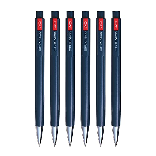 UNI-BALL Brain Ball Pen Set - Pack of 6 (Blue)