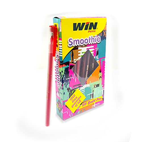 Win Smoothie Ball Pens (Red, 80 Pcs)