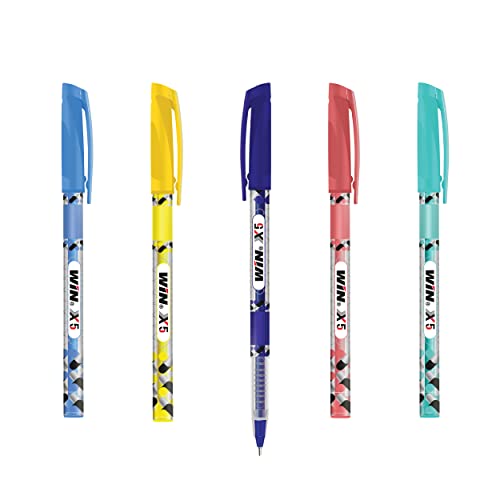 Win X5 Ball Pens - 0.7 mm - 5 Pc Per Pack