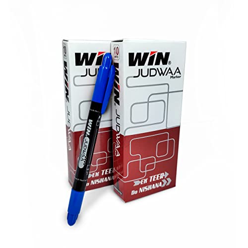 Win Judwaa Dual Tip CD/DVD/OHP Marker | 20 Pcs Blue Ink